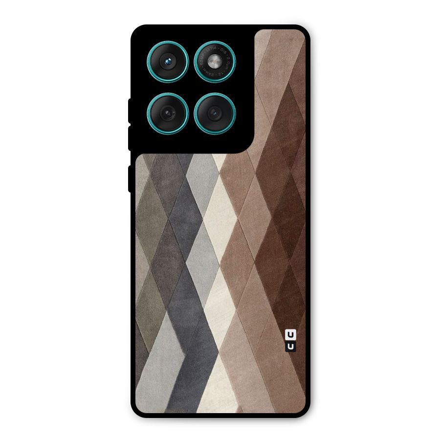 Beautiful Shades Of Diamonds Metal Back Case for Motorola Edge 60