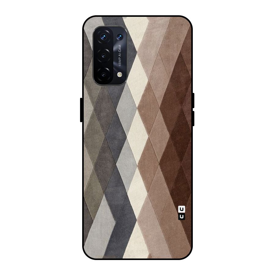 Beautiful Shades Of Diamonds Metal Back Case for Oppo A74 5G