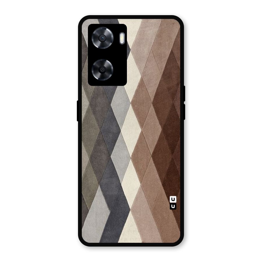 Beautiful Shades Of Diamonds Metal Back Case for Oppo A77s