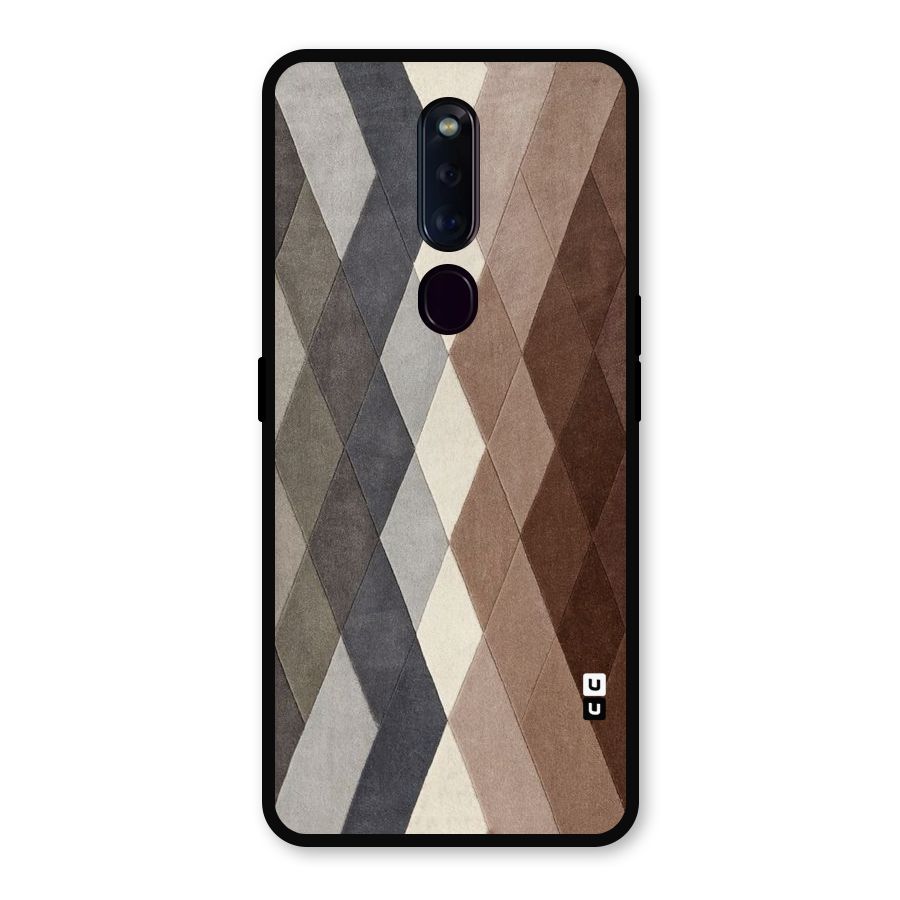 Beautiful Shades Of Diamonds Metal Back Case for Oppo F11 Pro