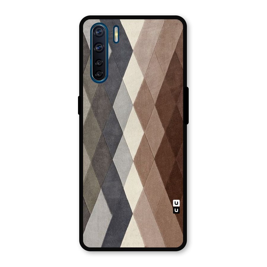 Beautiful Shades Of Diamonds Metal Back Case for Oppo F15