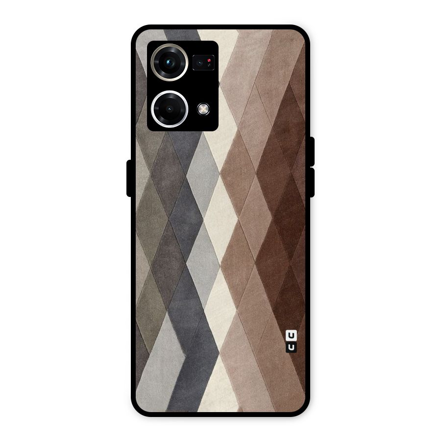 Beautiful Shades Of Diamonds Metal Back Case for Oppo F21 Pro 4G