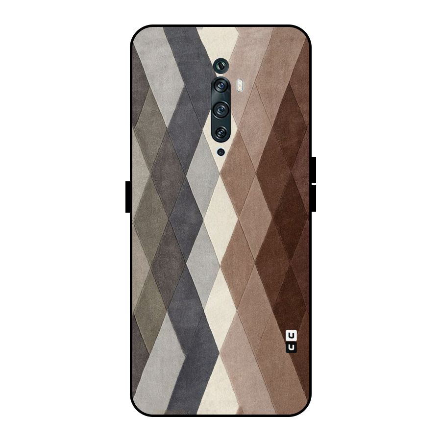 Beautiful Shades Of Diamonds Metal Back Case for Oppo Reno2 F