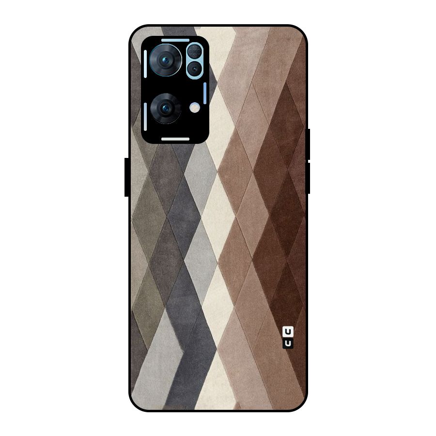 Beautiful Shades Of Diamonds Metal Back Case for Oppo Reno7 Pro 5G