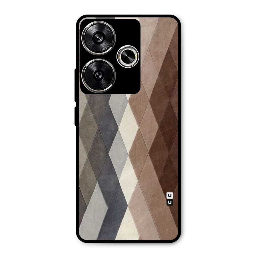 Beautiful Shades Of Diamonds Metal Back Case for Poco F6