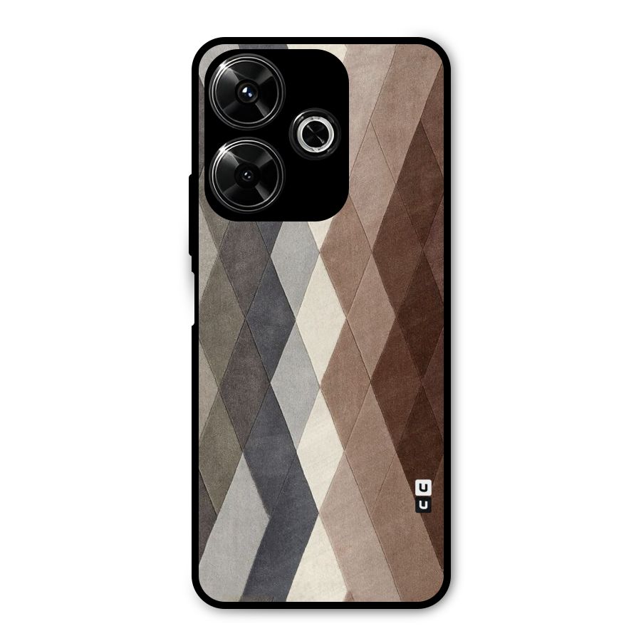 Beautiful Shades Of Diamonds Metal Back Case for Poco M6 Plus