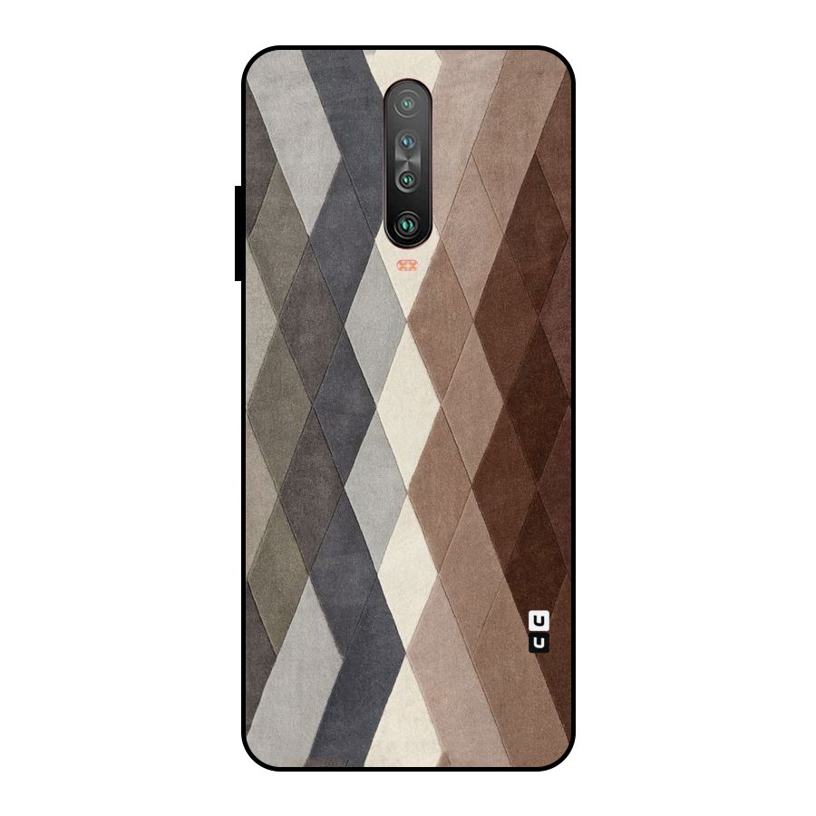 Beautiful Shades Of Diamonds Metal Back Case for Poco X2