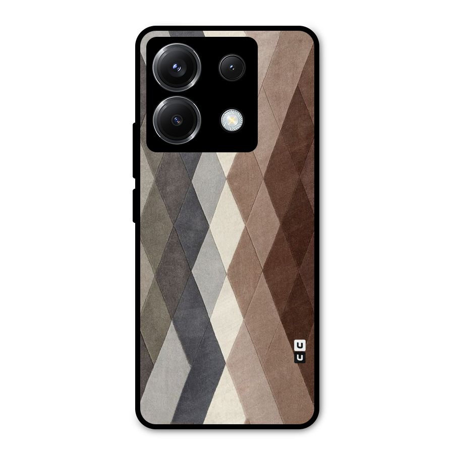 Beautiful Shades Of Diamonds Metal Back Case for Poco X6