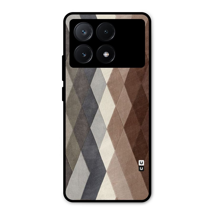 Beautiful Shades Of Diamonds Metal Back Case for Poco X6 Pro