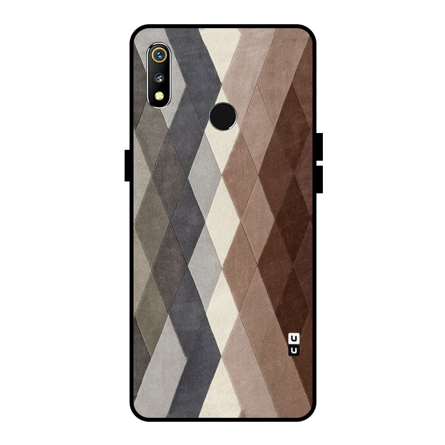 Beautiful Shades Of Diamonds Metal Back Case for Realme 3i