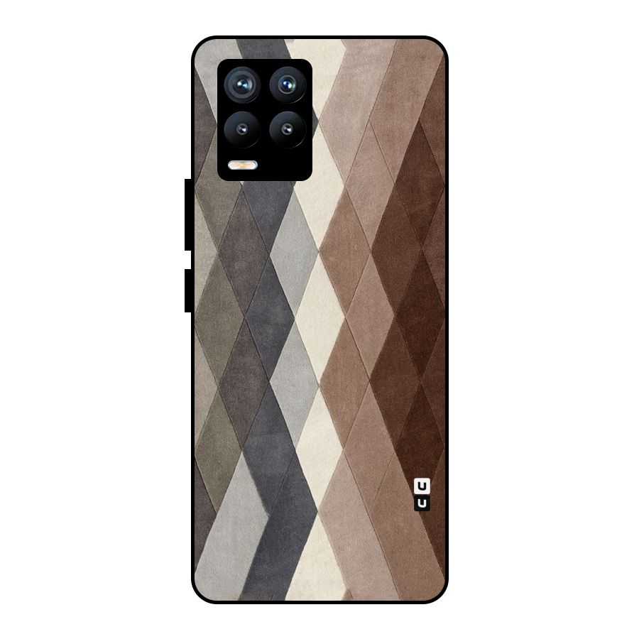 Beautiful Shades Of Diamonds Metal Back Case for Realme 8