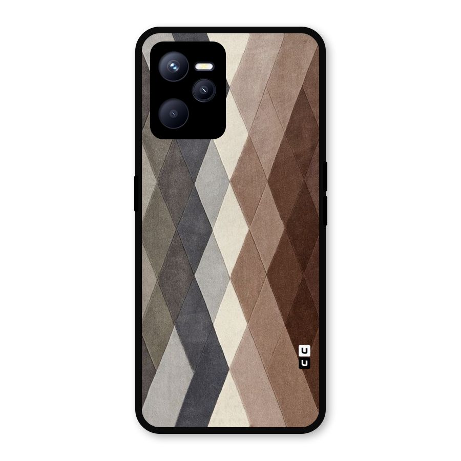 Beautiful Shades Of Diamonds Metal Back Case for Realme C35