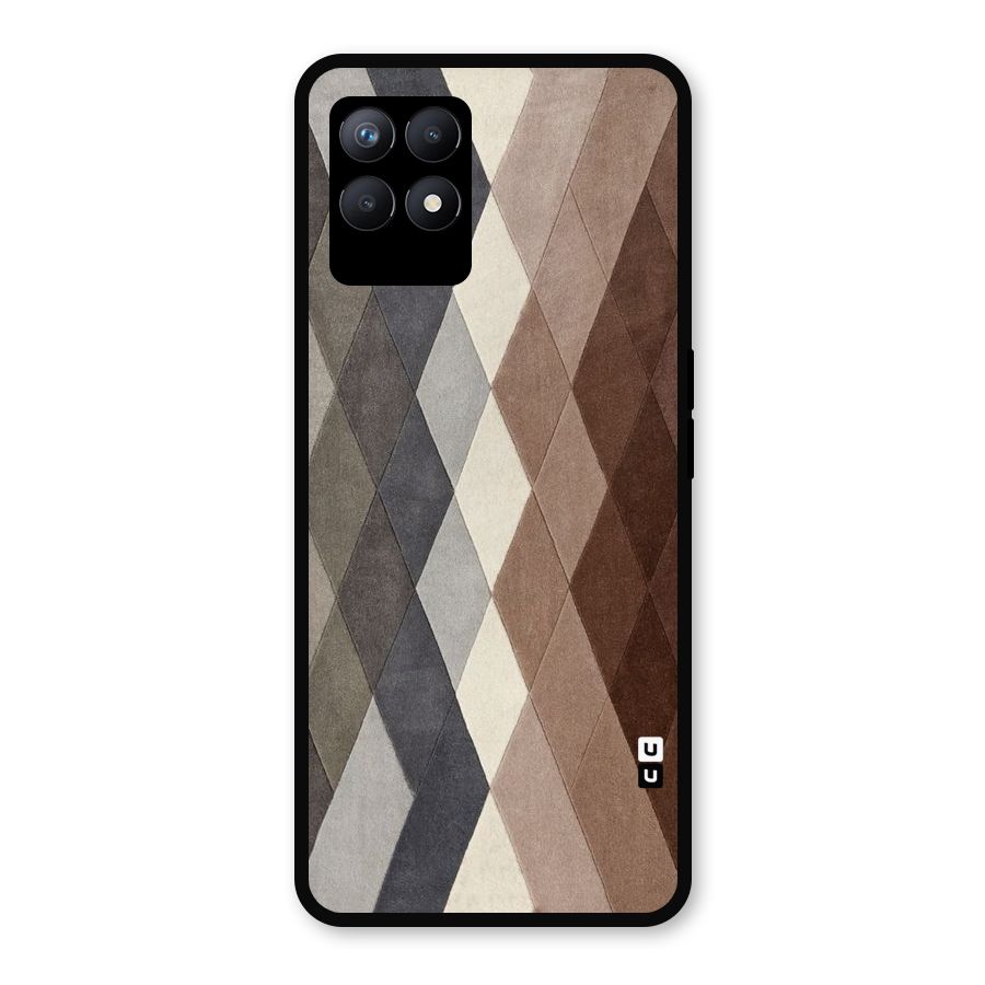 Beautiful Shades Of Diamonds Metal Back Case for Realme Narzo 50
