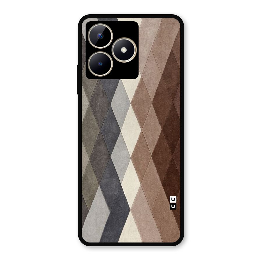 Beautiful Shades Of Diamonds Metal Back Case for Realme Narzo N53