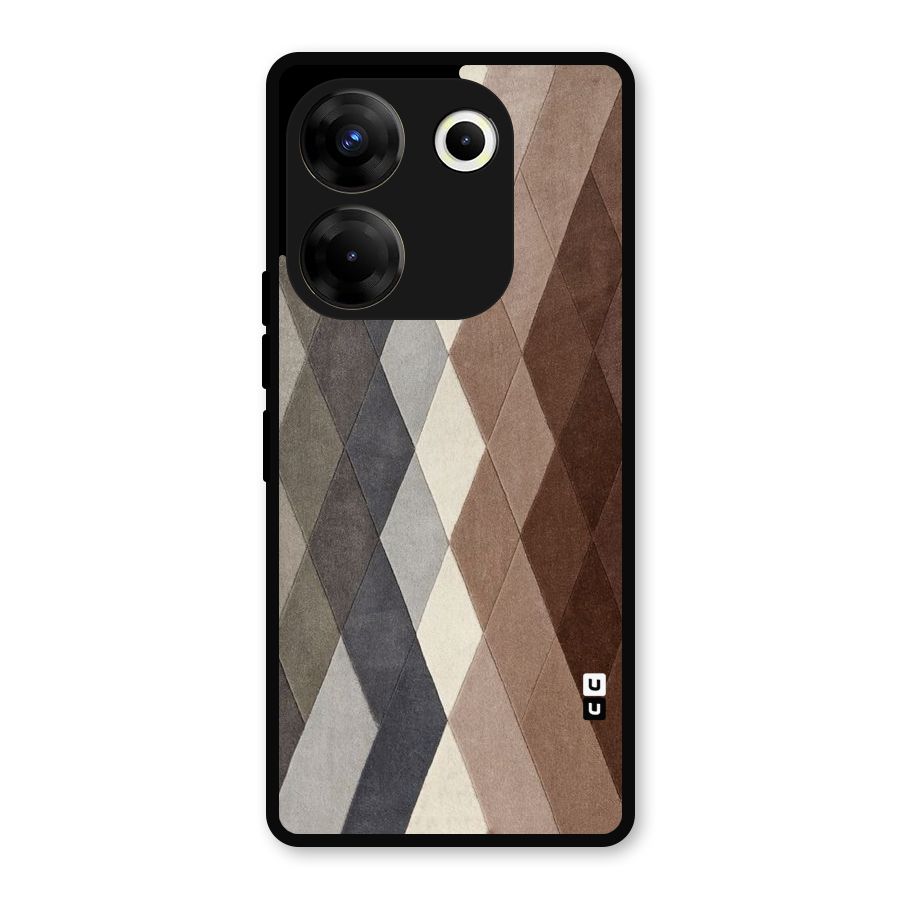 Beautiful Shades Of Diamonds Metal Back Case for Tecno Camon 20