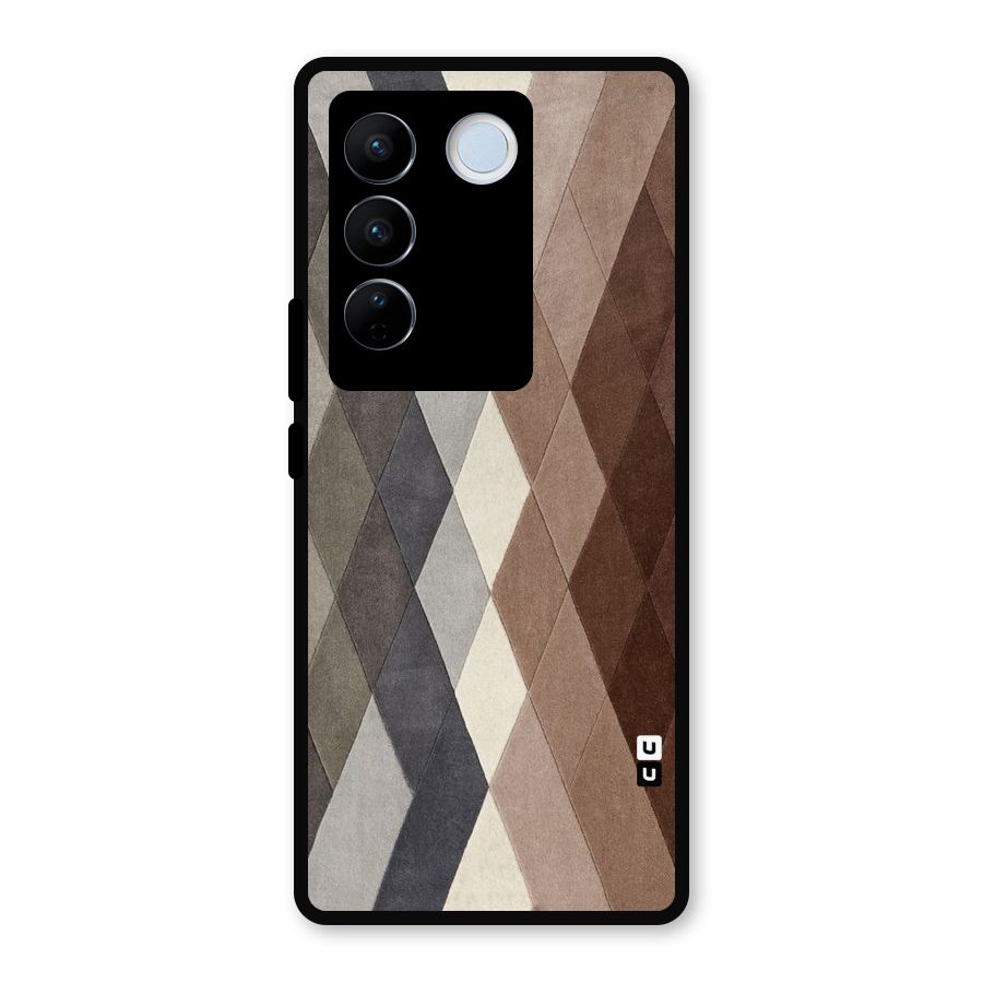 Beautiful Shades Of Diamonds Metal Back Case for Vivo V27