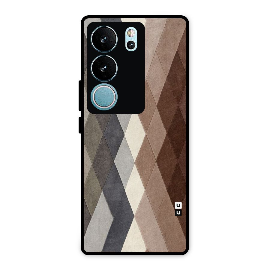 Beautiful Shades Of Diamonds Metal Back Case for Vivo V29 Pro