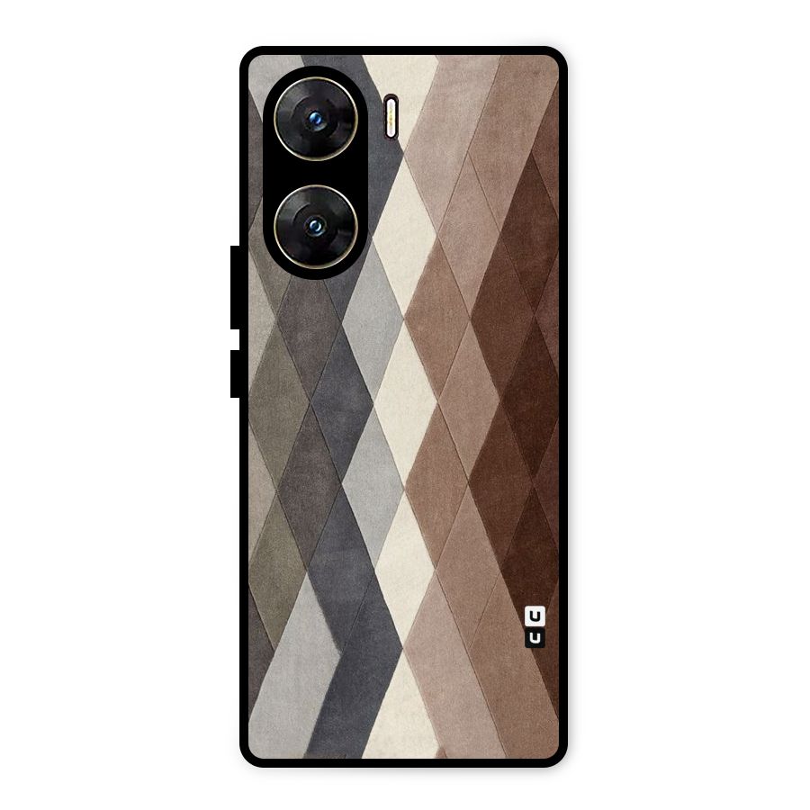 Beautiful Shades Of Diamonds Metal Back Case for Vivo V29e