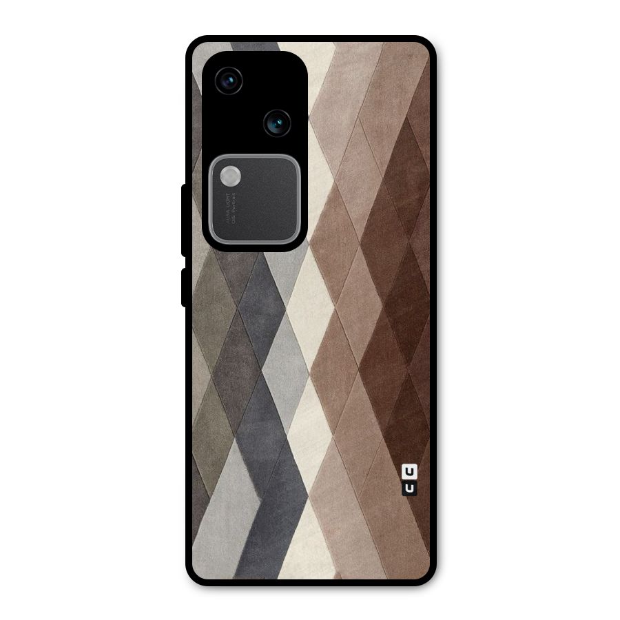 Beautiful Shades Of Diamonds Metal Back Case for Vivo V30 Pro