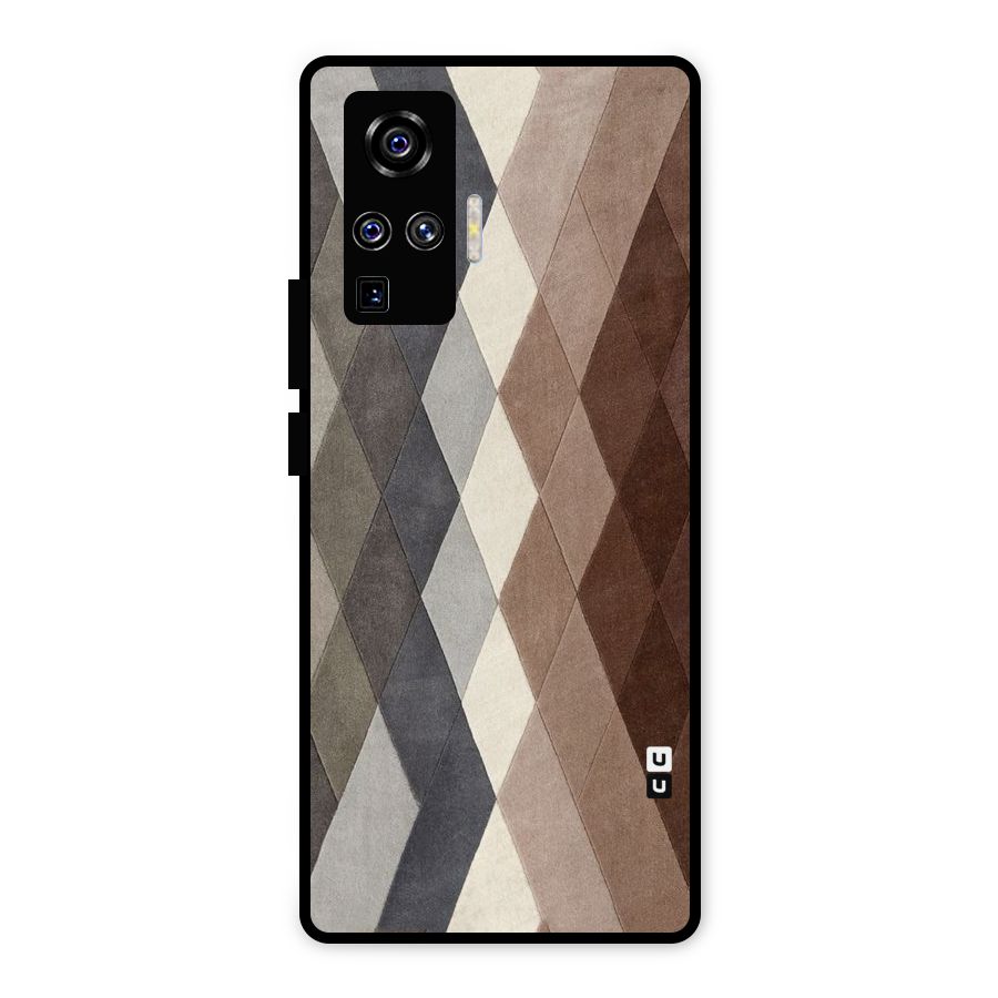Beautiful Shades Of Diamonds Metal Back Case for Vivo X50 Pro