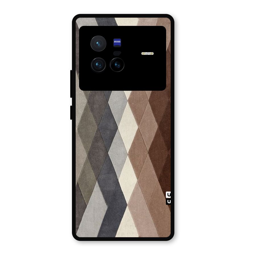 Beautiful Shades Of Diamonds Metal Back Case for Vivo X80