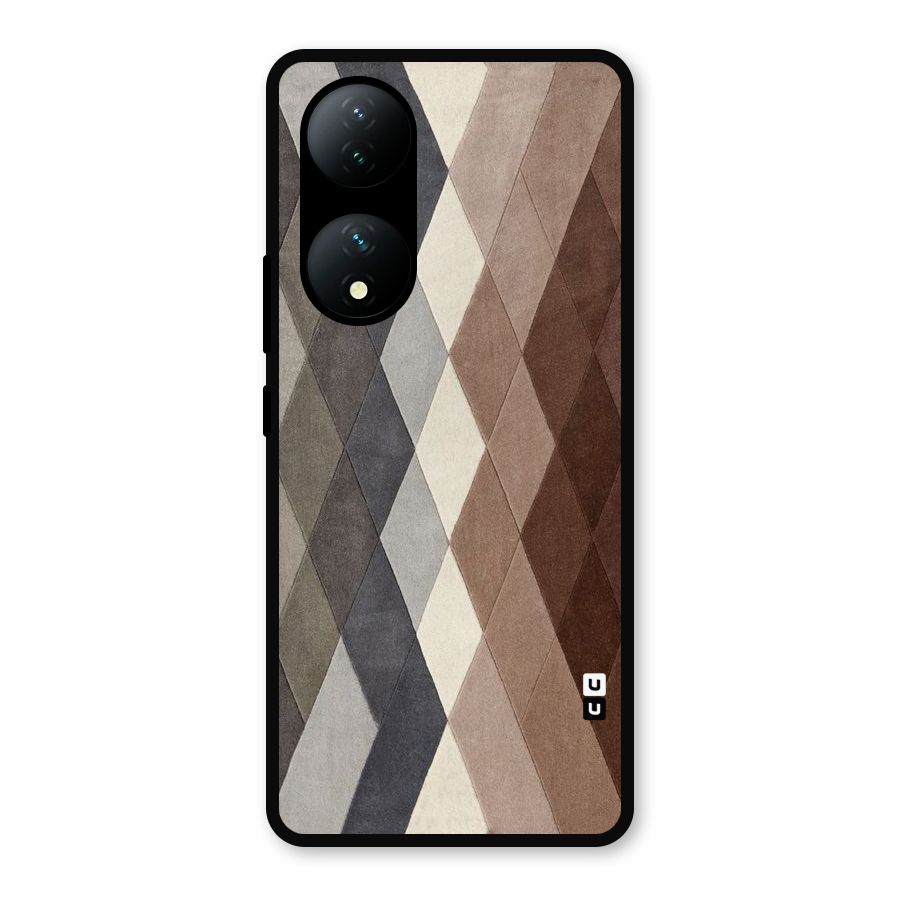 Beautiful Shades Of Diamonds Metal Back Case for Vivo Y100a