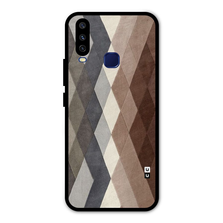 Beautiful Shades Of Diamonds Metal Back Case for Vivo Y15