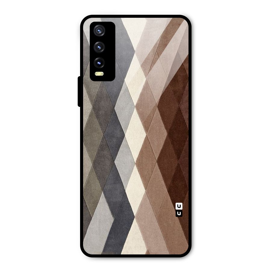 Beautiful Shades Of Diamonds Metal Back Case for Vivo Y20g