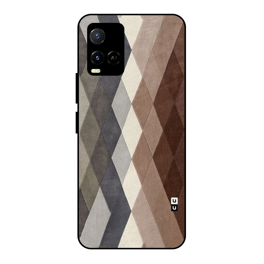 Beautiful Shades Of Diamonds Metal Back Case for Vivo Y21A