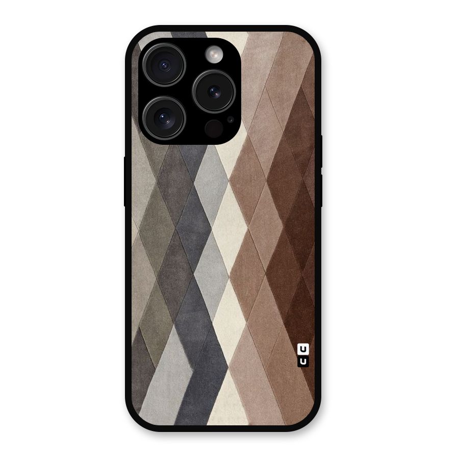Beautiful Shades Of Diamonds Metal Back Case for iPhone 15 Pro
