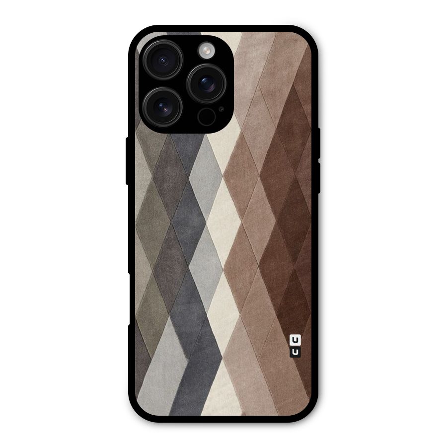 Beautiful Shades Of Diamonds Metal Back Case for iPhone 16 Pro Max