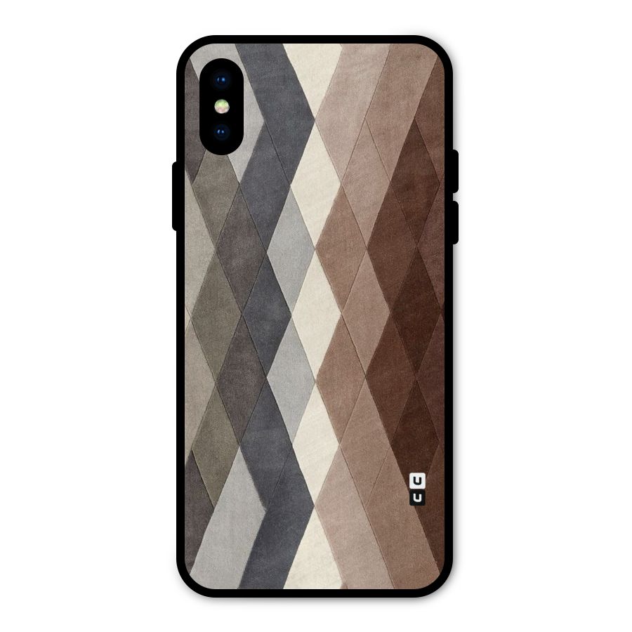 Beautiful Shades Of Diamonds Metal Back Case for iPhone XS