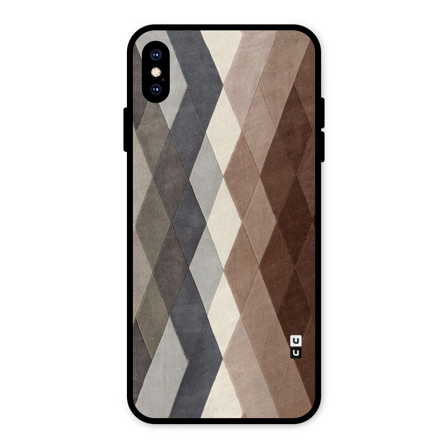 Beautiful Shades Of Diamonds Metal Back Case for iPhone XS Max