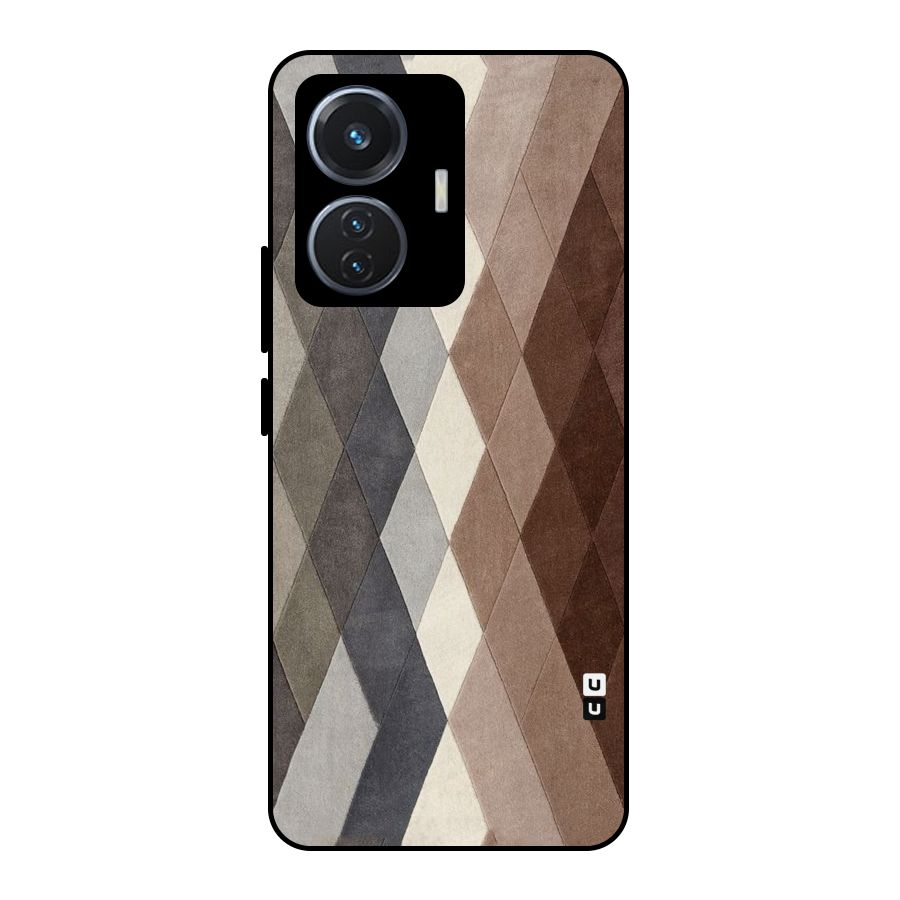 Beautiful Shades Of Diamonds Metal Back Case for iQOO Z6 44W