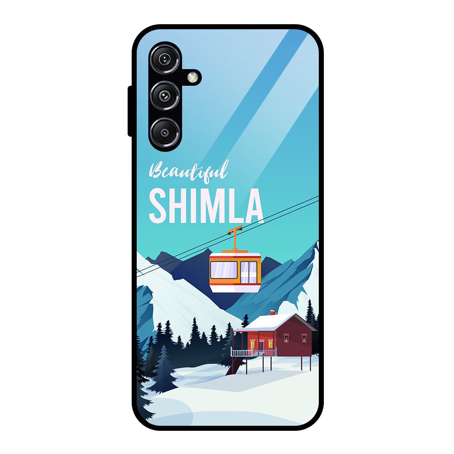Beautiful Shimla Glass Back Case for Galaxy M34 5G