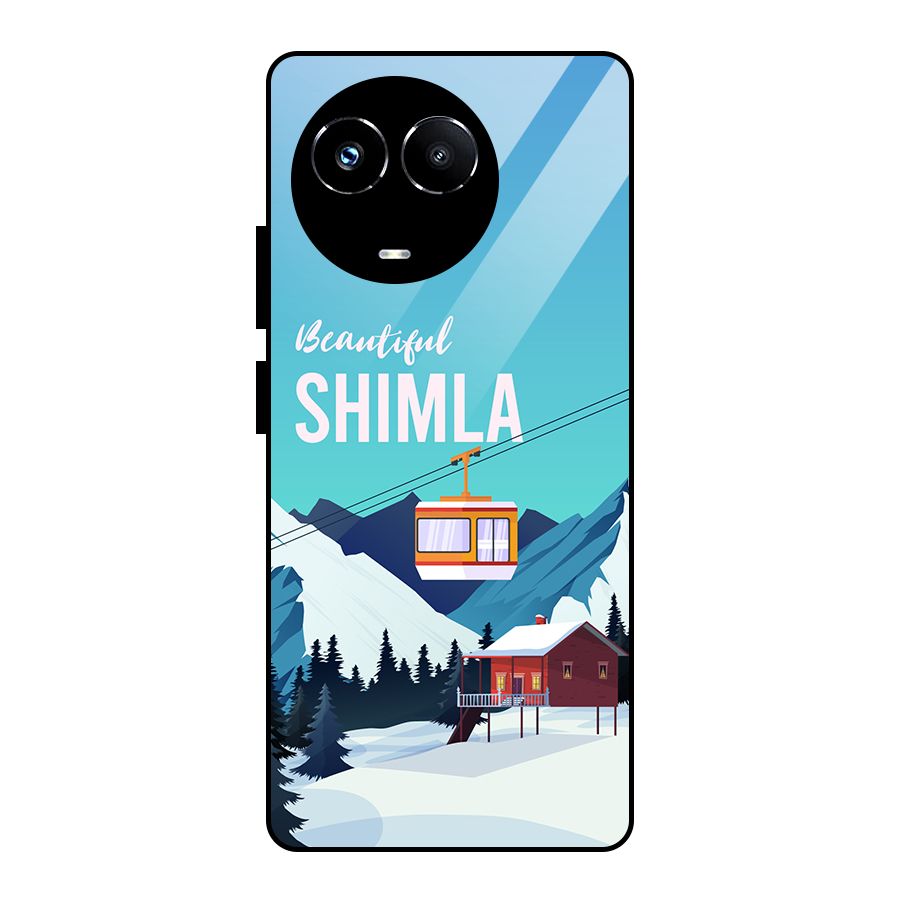 Beautiful Shimla Glass Back Case for Realme 11X