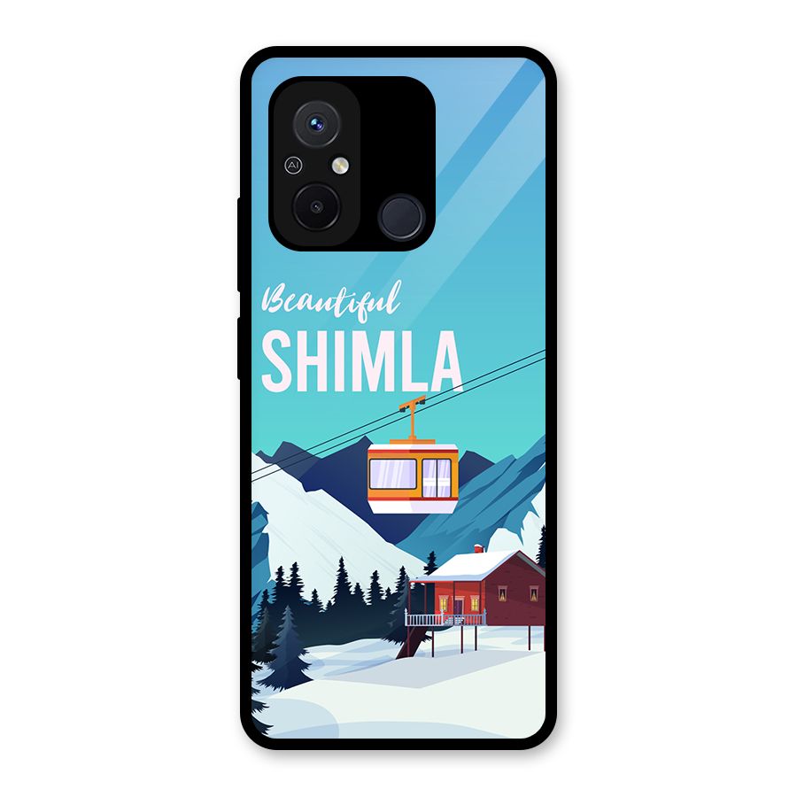 Beautiful Shimla Glass Back Case for Redmi 12C