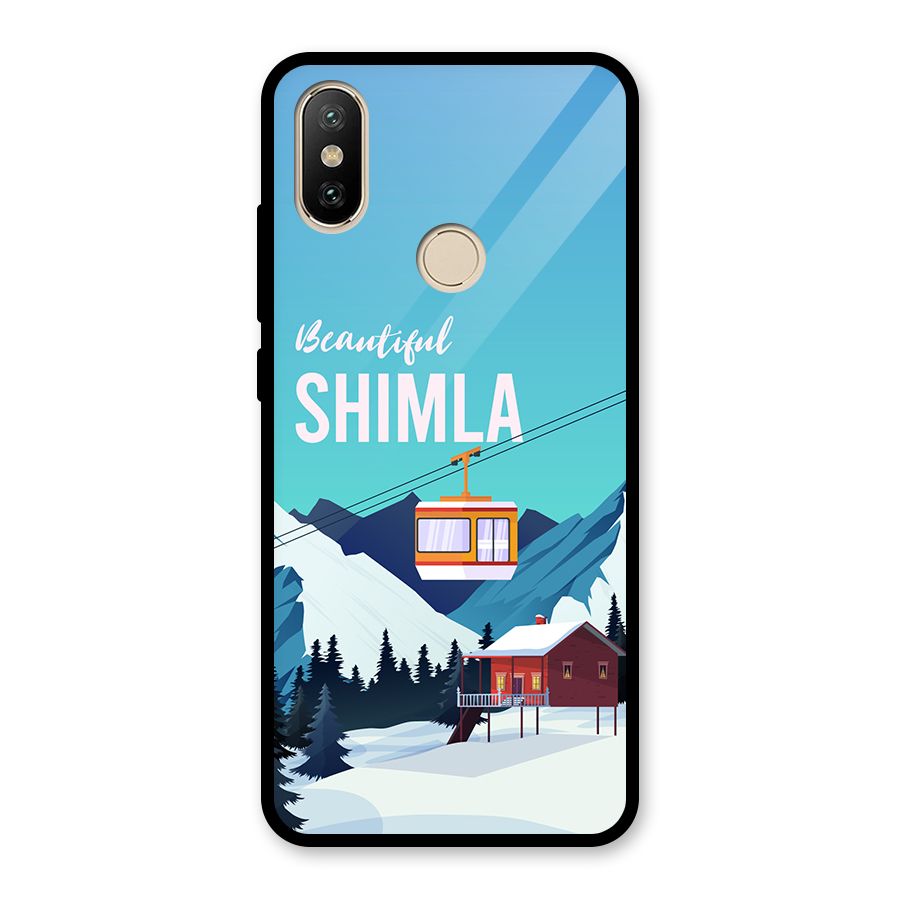 Beautiful Shimla Glass Back Case for Redmi A1