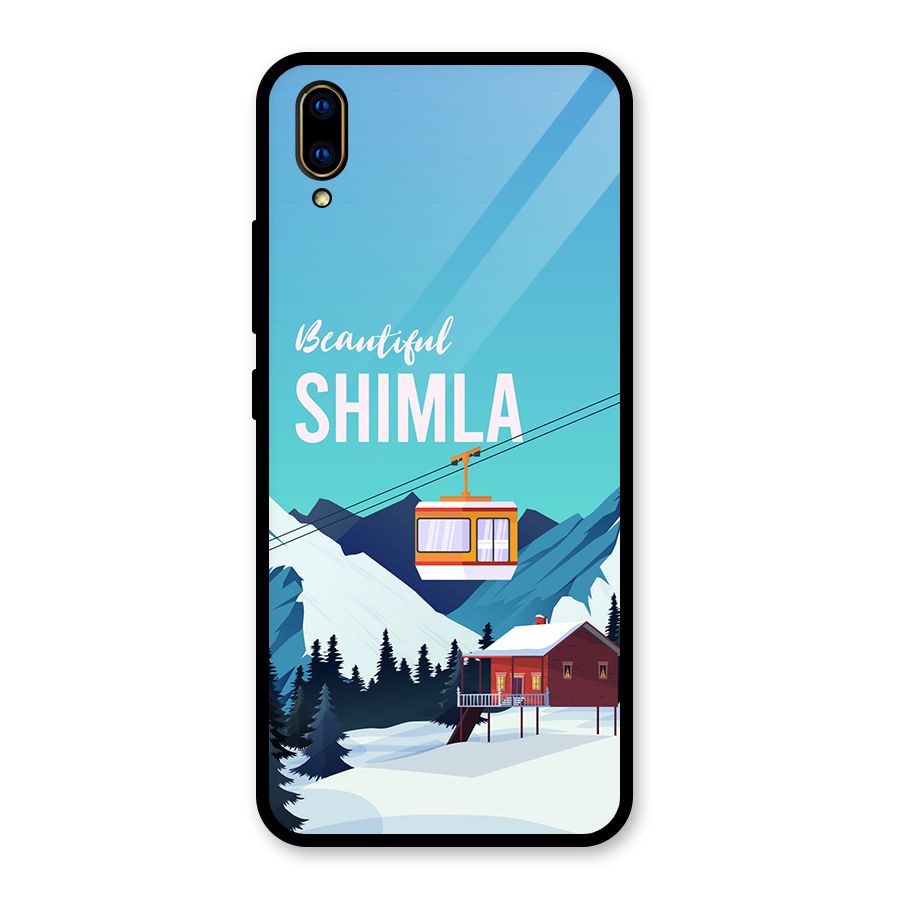 Beautiful Shimla Glass Back Case for Vivo V11 Pro