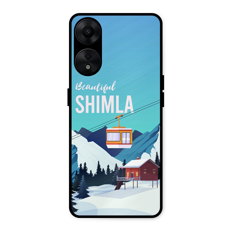 Beautiful Shimla Metal Back Case for Oppo A78 5G