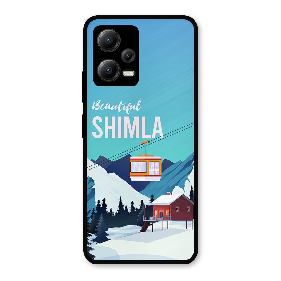 Beautiful Shimla Metal Back Case for Redmi Note 12 5G