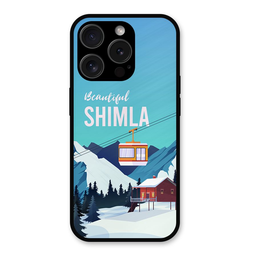 Beautiful Shimla Metal Back Case for iPhone 15 Pro