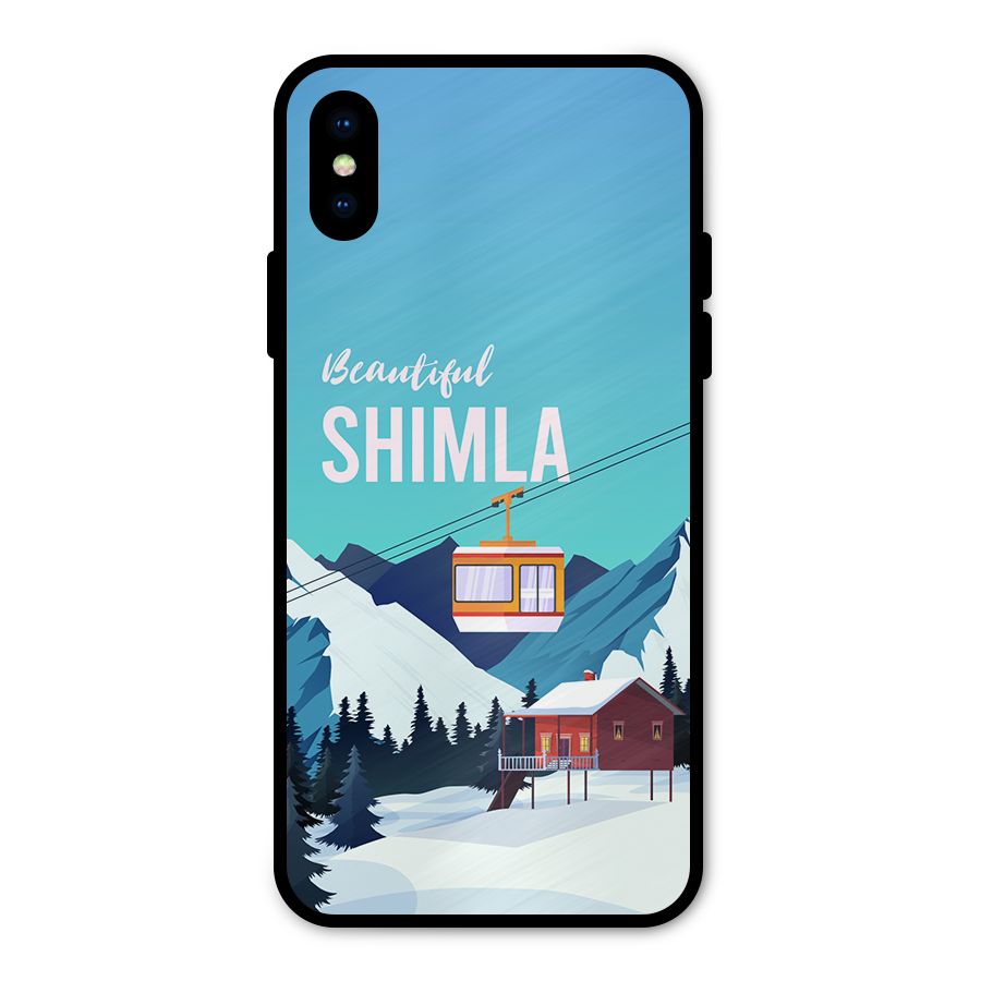 Beautiful Shimla Metal Back Case for iPhone X