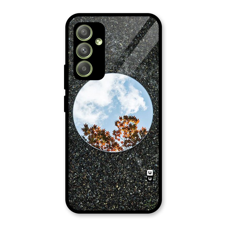 Beautiful Sky Leaves Glass Back Case for Galaxy A54