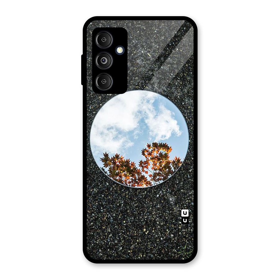 Beautiful Sky Leaves Glass Back Case for Galaxy M14 5G