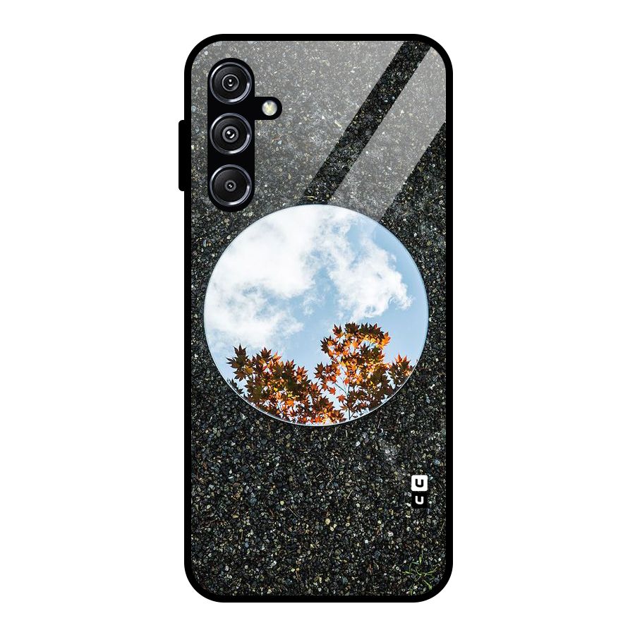 Beautiful Sky Leaves Glass Back Case for Galaxy M34 5G