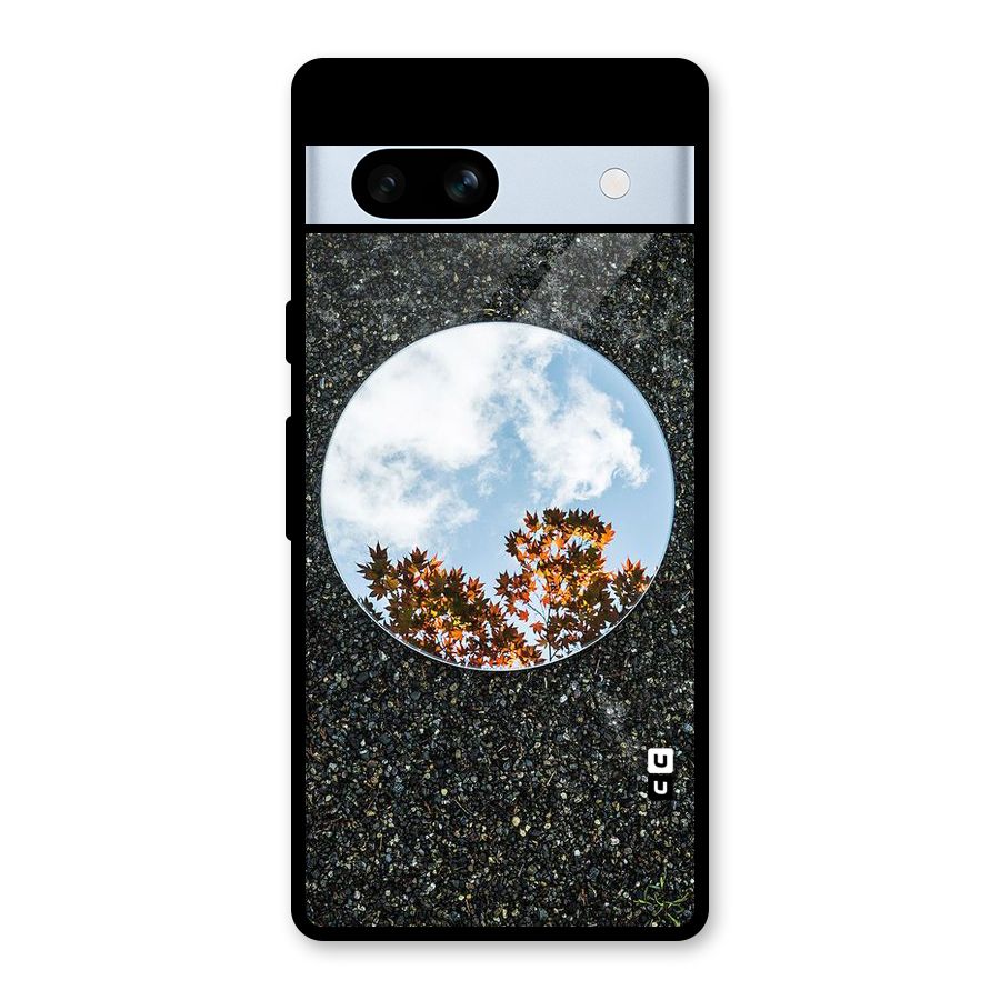 Beautiful Sky Leaves Glass Back Case for Google Pixel 7a