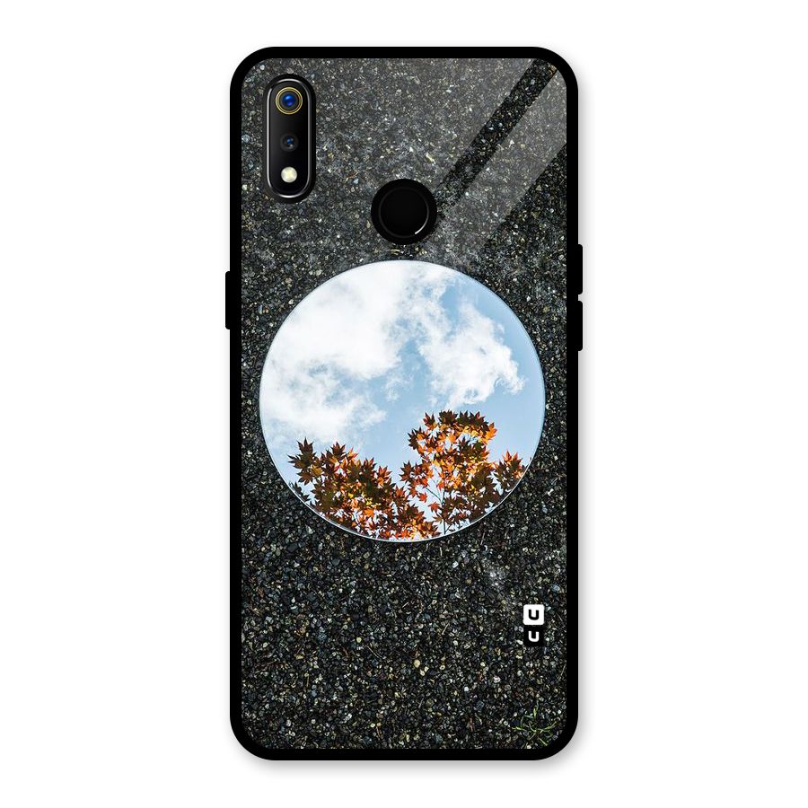 Beautiful Sky Leaves Glass Back Case for Realme 3