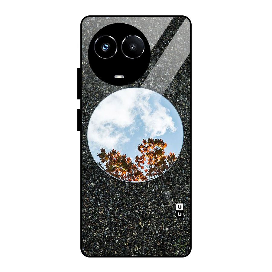 Beautiful Sky Leaves Glass Back Case for Realme Narzo 60X
