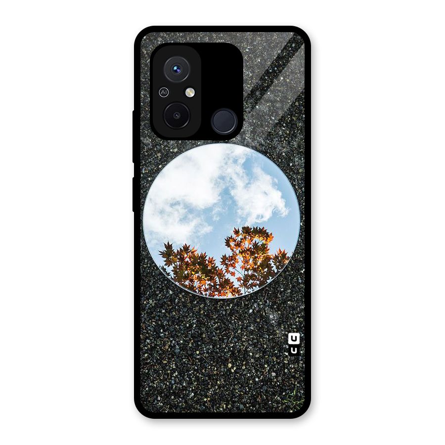 Beautiful Sky Leaves Glass Back Case for Redmi 12C
